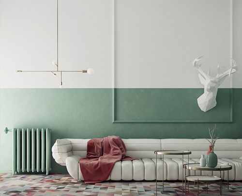 Top những mẫu thiết kế sơn Jotun màu xanh lá cây cho phòng khách
