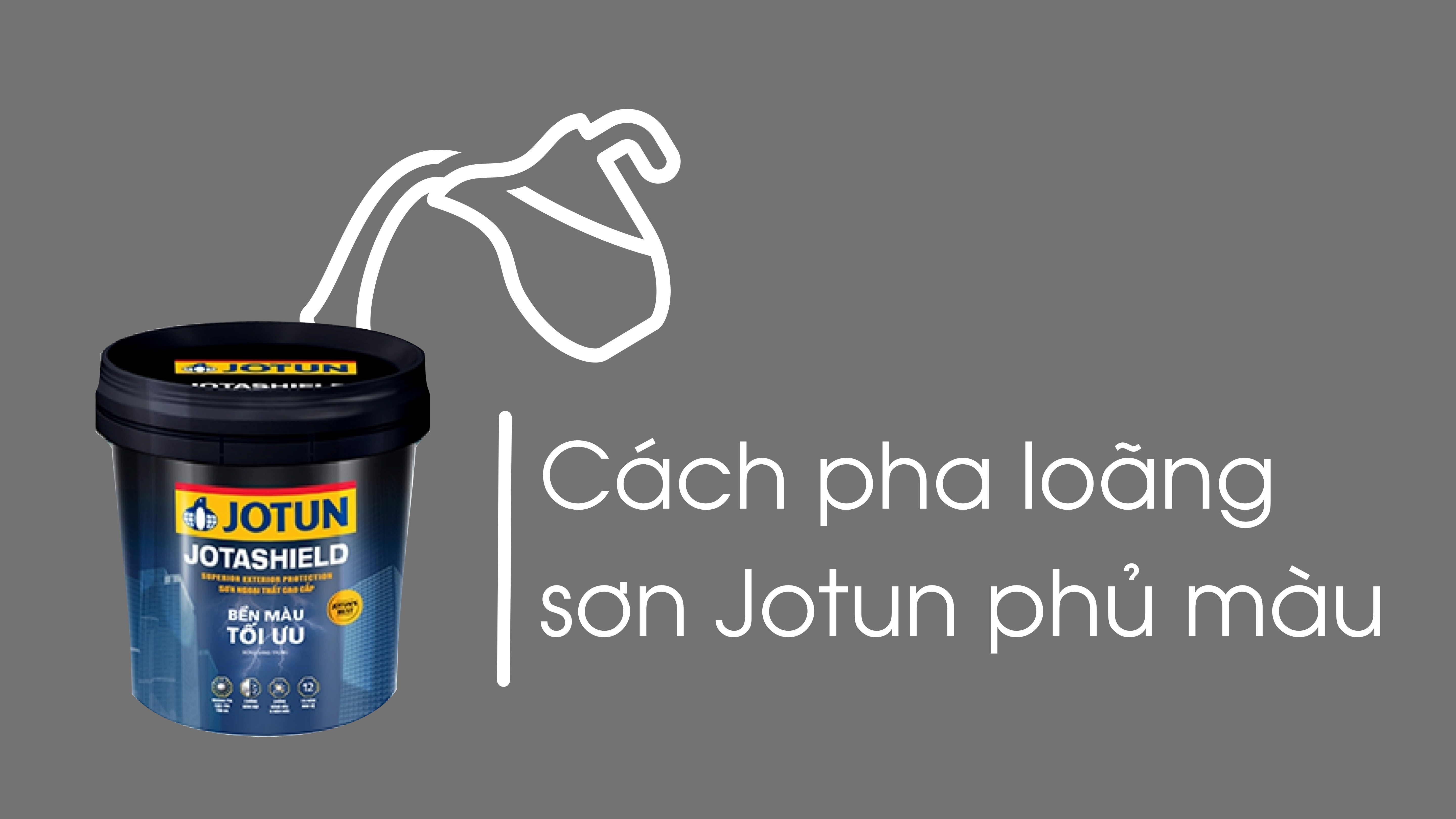 Tỷ lệ pha sơn Jotun phủ màu