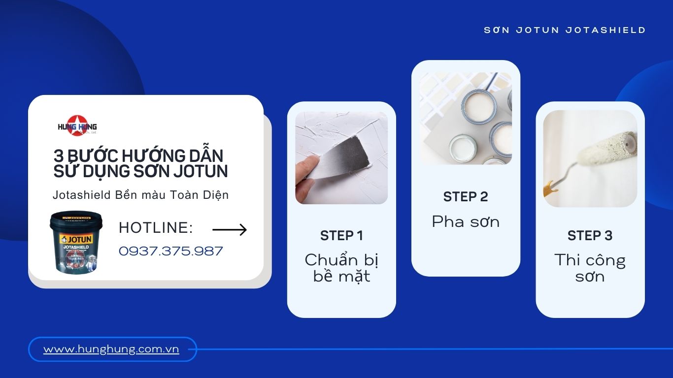 Hướng dẫn sử dụng Sơn Jotun Jotashield Bền màu Toàn Diện